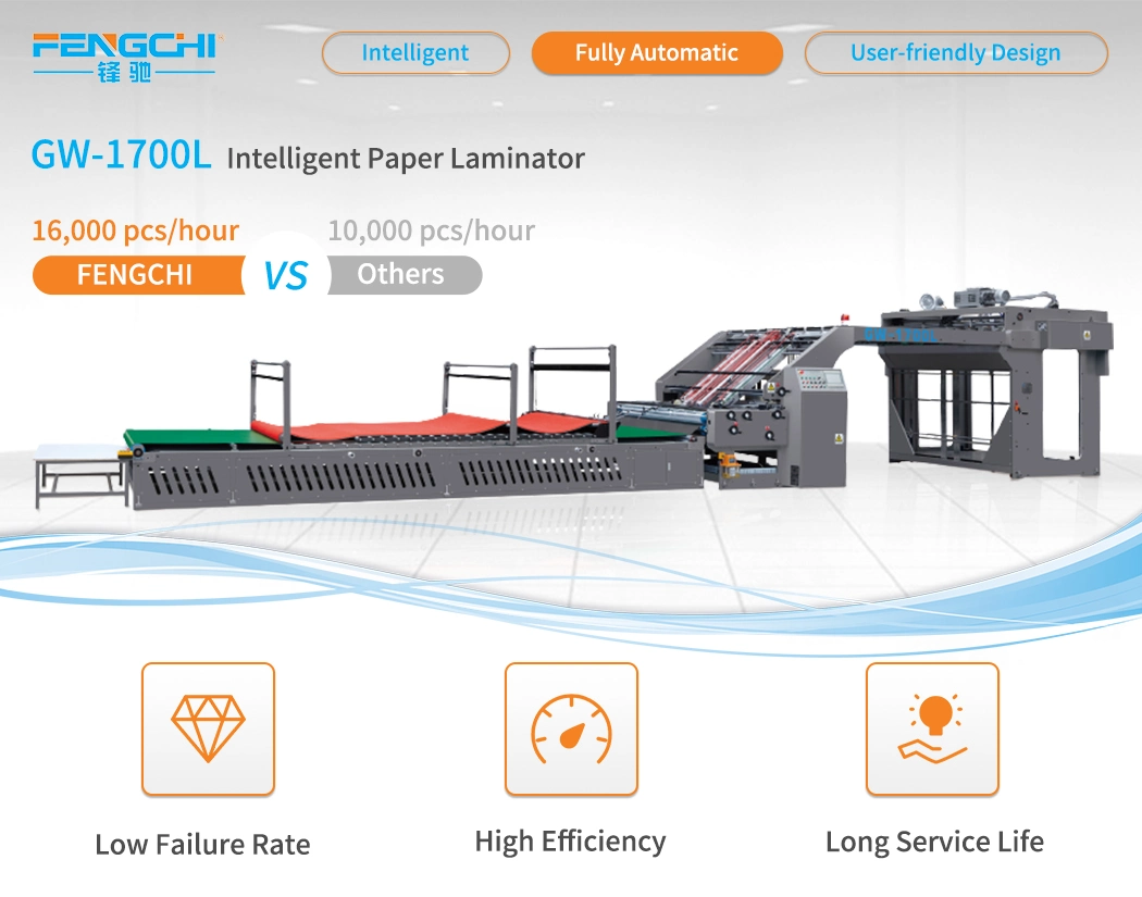 Thermal Laminating Container Board Color Box Packaging Machine High Speed Litho Laminating Machinery